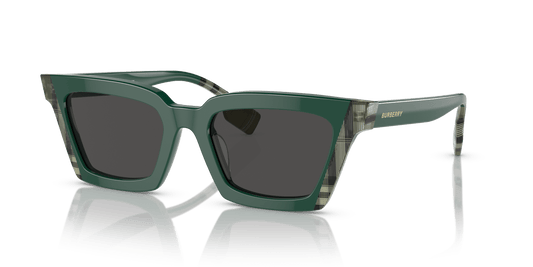 משקפי שמש בורברי ירוק/צ'ק ירוק-אפור כהה | BURBERRY BE4392U Briar Green/Check Green-Dark Grey