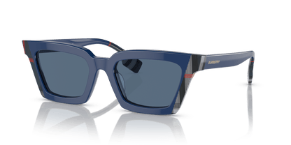 Burberry Sunglasses Blue/Navy Check Dark Blue | BURBERRY BE4392U Briar Blue/Navy Check-Dark Blue