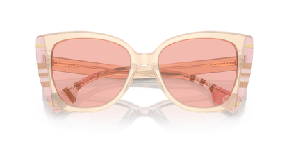 משקפי שמש בורברי ורוד/צ'ק ורוד-ורוד בהיר | BURBERRY BE4393 Meryl Pink/Check Pink-Light Pink