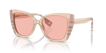 משקפי שמש בורברי ורוד/צ'ק ורוד-ורוד בהיר | BURBERRY BE4393 Meryl Pink/Check Pink-Light Pink