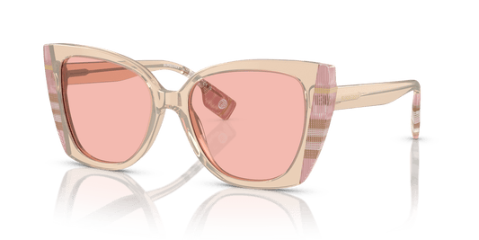 משקפי שמש בורברי ורוד/צ'ק ורוד-ורוד בהיר | BURBERRY BE4393 Meryl Pink/Check Pink-Light Pink
