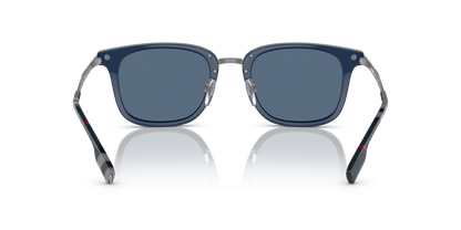 משקפי שמש בורברי כחול-כחול כהה | BURBERRY BE4395 Peter Blue-Dark Blue