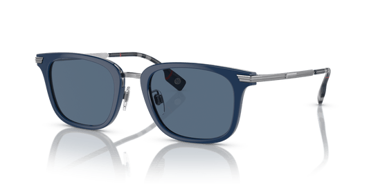 משקפי שמש בורברי כחול-כחול כהה | BURBERRY BE4395 Peter Blue-Dark Blue