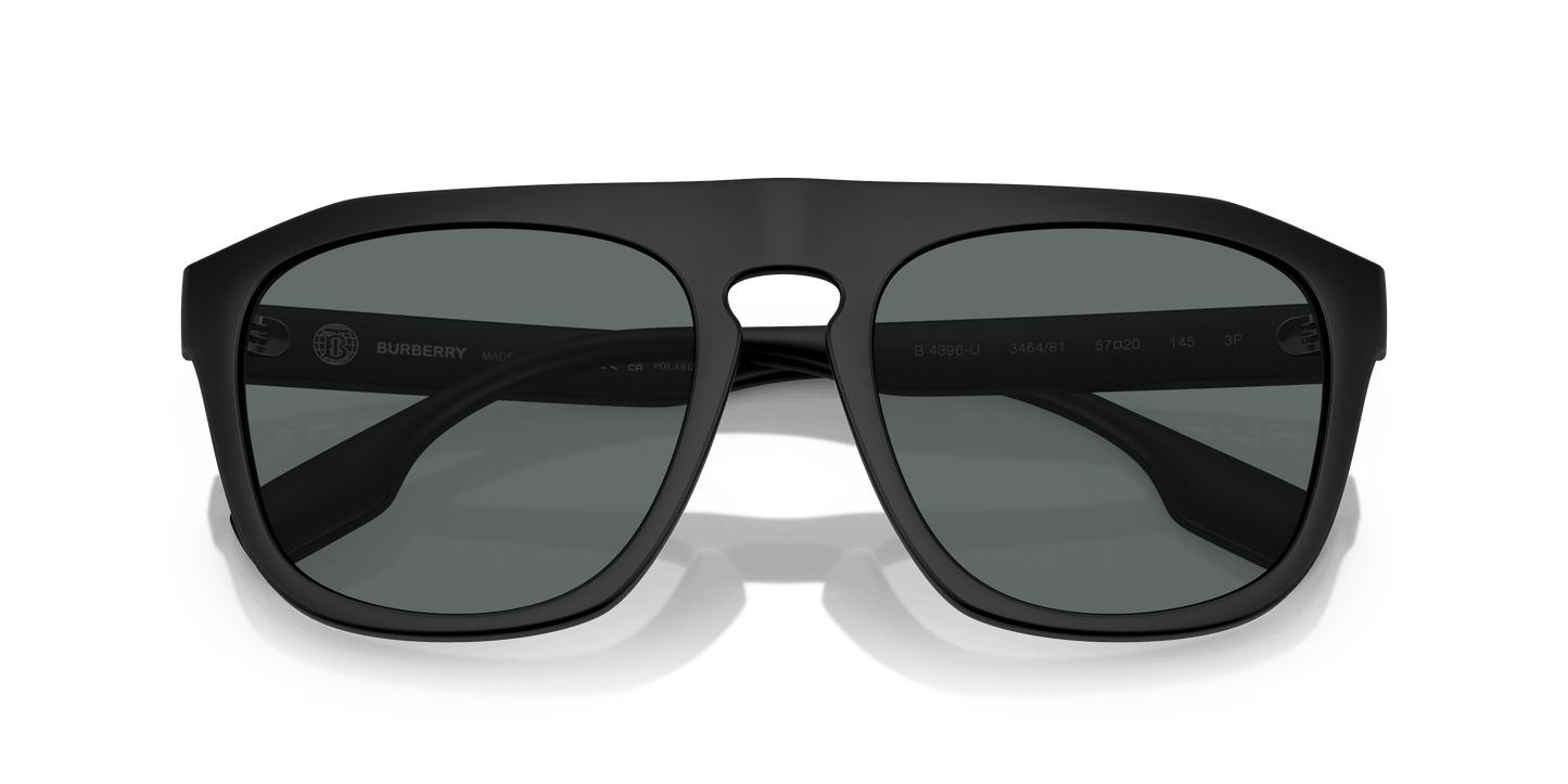 Burberry Polar Matte Black-Dark Grey Sunglasses | BURBERRY BE4396U Wren Matte Black-Dark Grey Polar