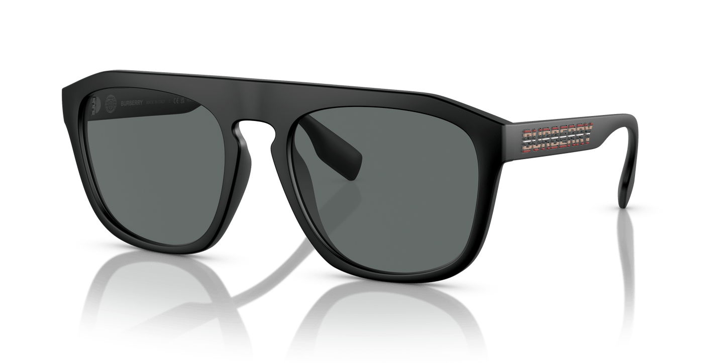 Burberry Polar Matte Black-Dark Grey Sunglasses | BURBERRY BE4396U Wren Matte Black-Dark Grey Polar