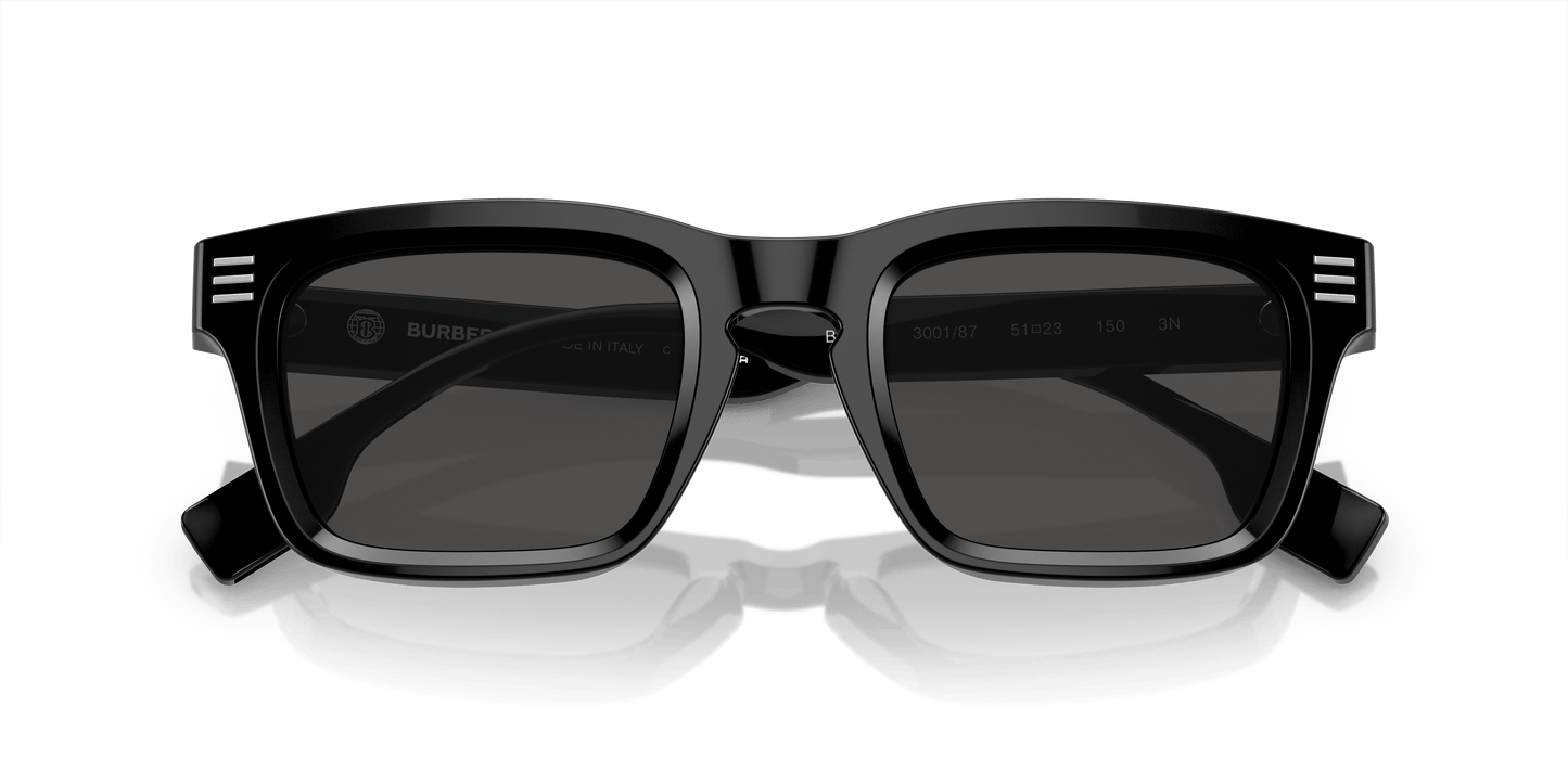 משקפי שמש בורברי שחור-אפור כהה | BURBERRY BE4403 Black-Dark Grey