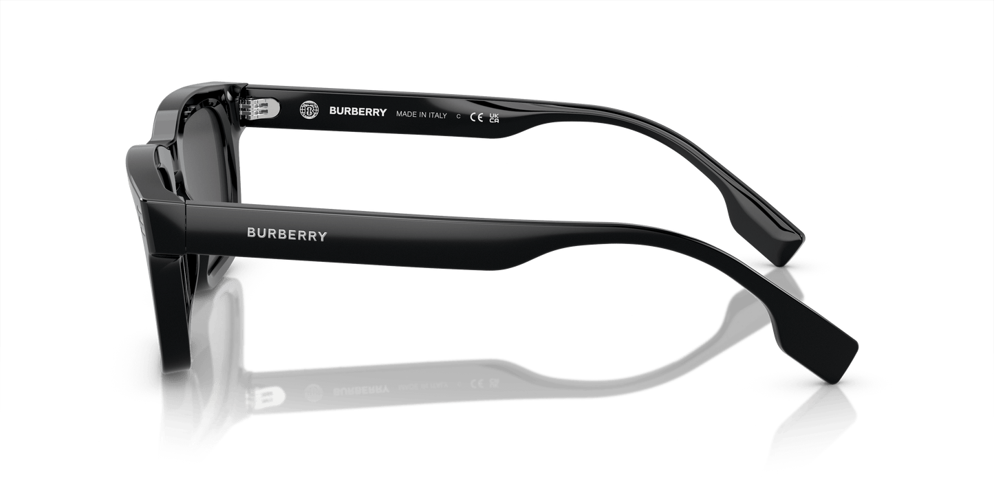 משקפי שמש בורברי שחור-אפור כהה | BURBERRY BE4403 Black-Dark Grey