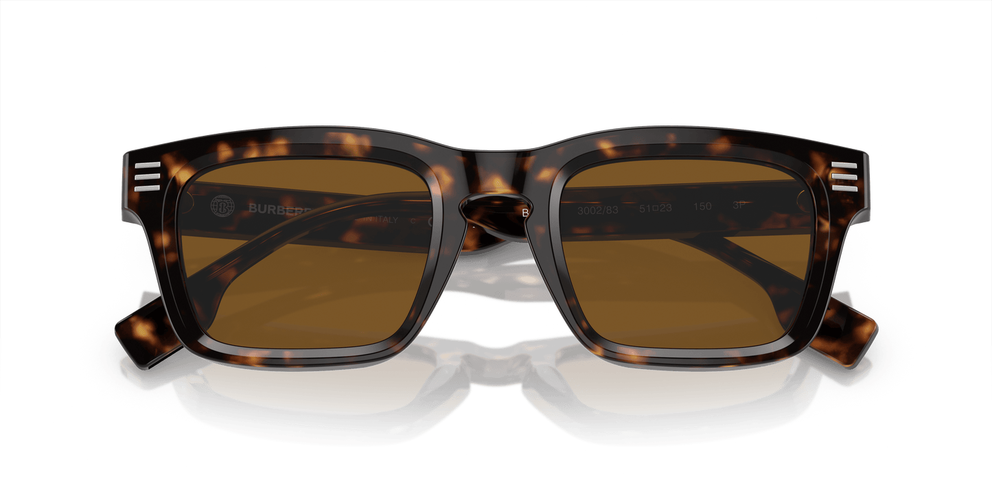 משקפי שמש של ברברי הוואנה כהה-קוטב חום | BURBERRY BE4403 Dark Havana-Brown Polar