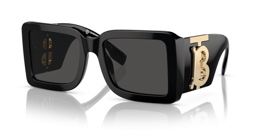 משקפי שמש בורברי שחור-אפור כהה | BURBERRY BE4406U Black-Dark Grey