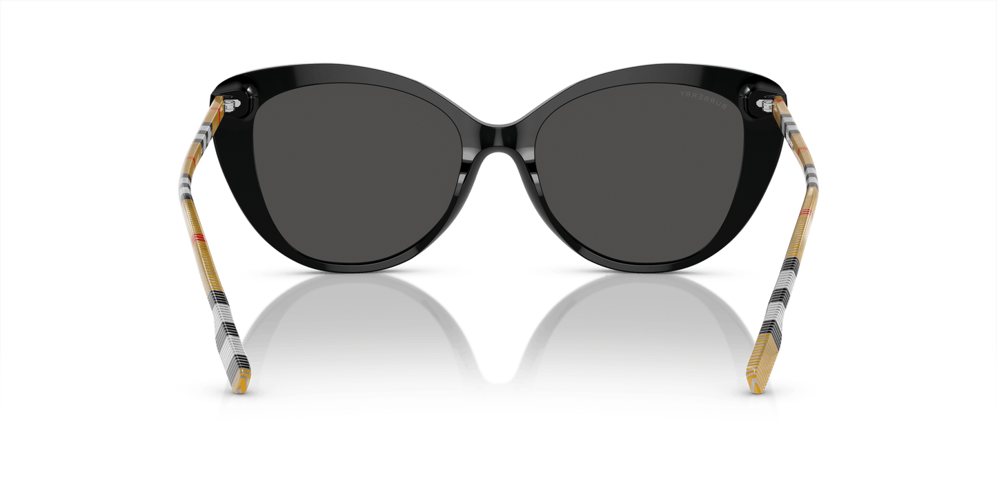 משקפי שמש בורברי שחור-אפור כהה | BURBERRY BE4407 Black-Dark Grey