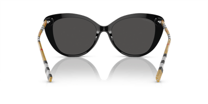 משקפי שמש בורברי שחור-אפור כהה | BURBERRY BE4407 Black-Dark Grey