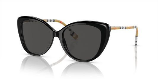 משקפי שמש בורברי שחור-אפור כהה | BURBERRY BE4407 Black-Dark Grey
