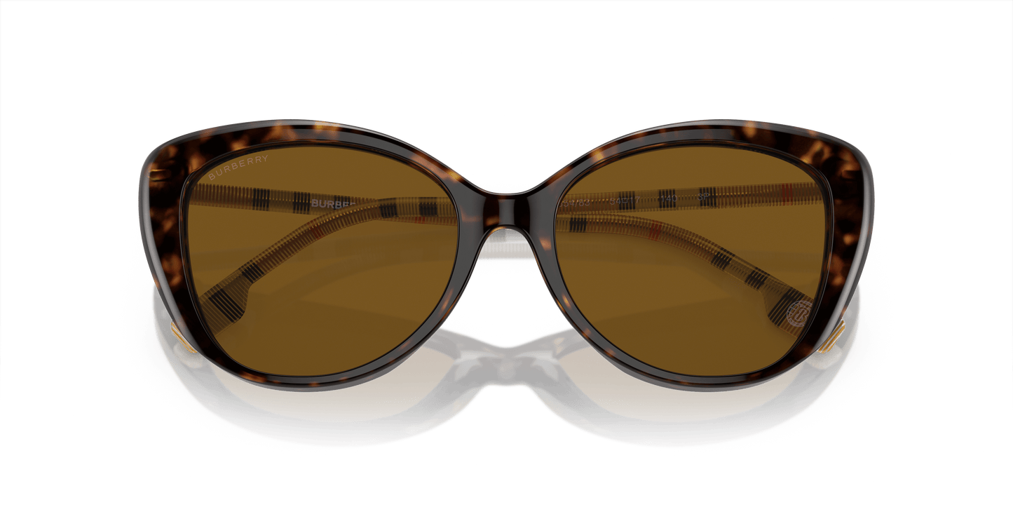 משקפי שמש של ברברי הוואנה כהה-קוטב חום | BURBERRY BE4407 Dark Havana-Brown Polar