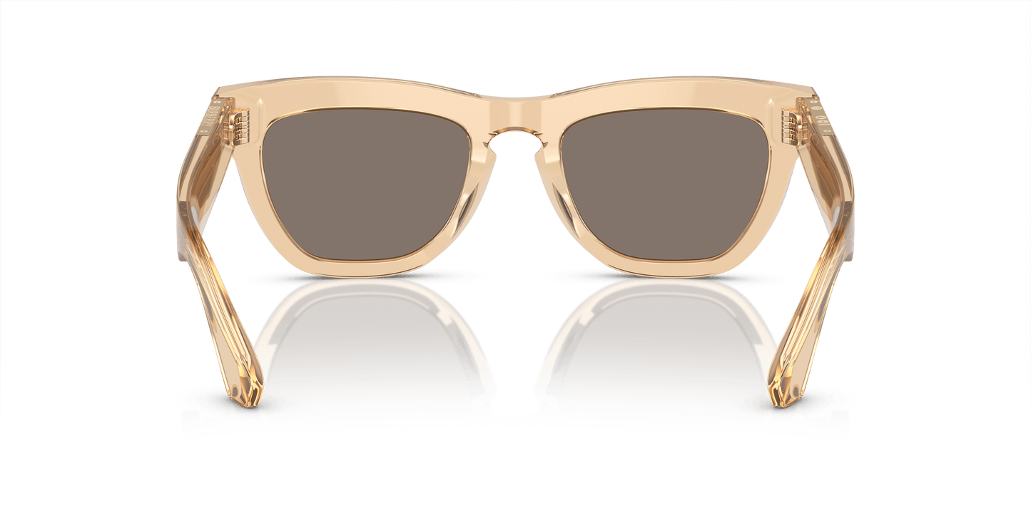 משקפי שמש של ברברי מראה חום-חום בהיר זהב | BURBERRY BE4415U Brown-Light Brown Mirror Gold
