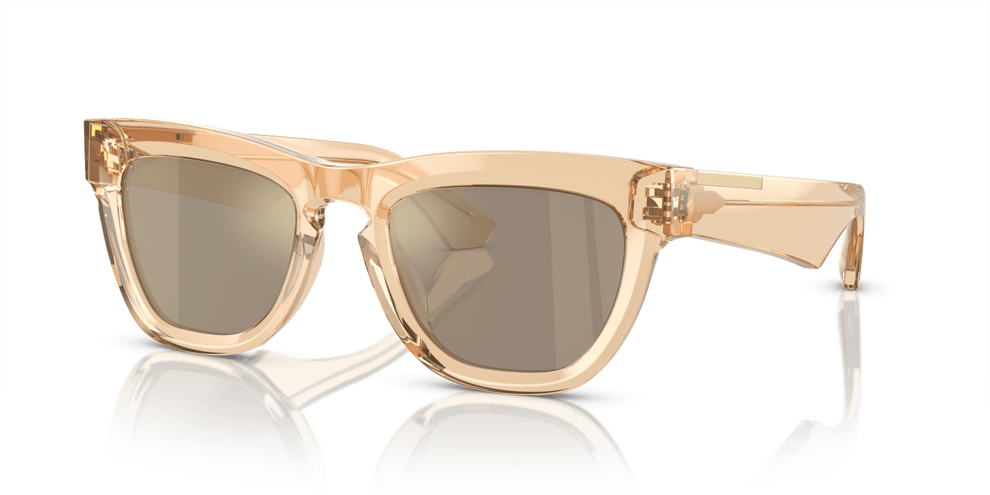 משקפי שמש של ברברי מראה חום-חום בהיר זהב | BURBERRY BE4415U Brown-Light Brown Mirror Gold