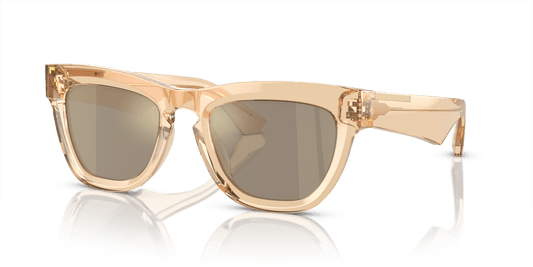 משקפי שמש של ברברי מראה חום-חום בהיר זהב | BURBERRY BE4415U Brown-Light Brown Mirror Gold