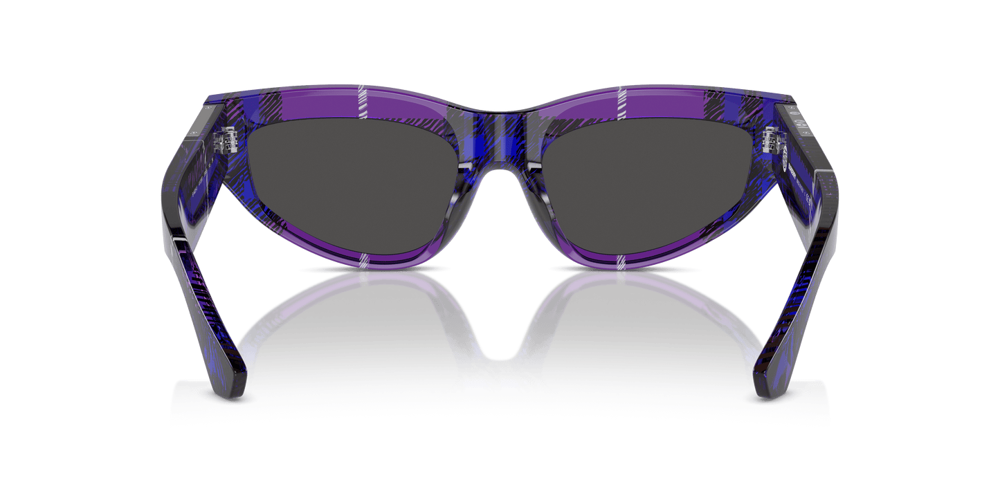 משקפי שמש של ברברי סמן סגול-אפור כהה | BURBERRY BE4425U Check Violet-Dark Grey