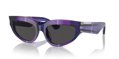 משקפי שמש של ברברי סמן סגול-אפור כהה | BURBERRY BE4425U Check Violet-Dark Grey