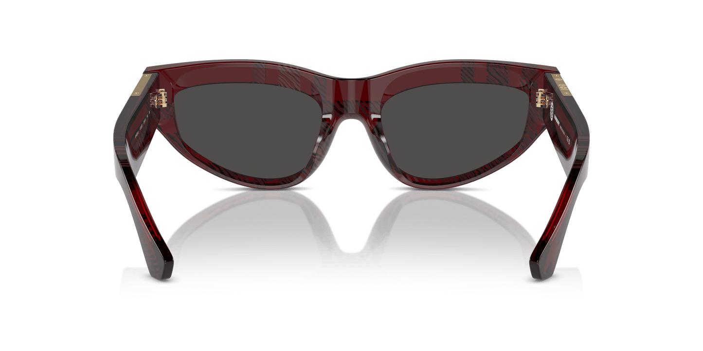 משקפי שמש בורברי צ'ק אדום-אפור כהה | BURBERRY BE4425U Check Red-Dark Grey