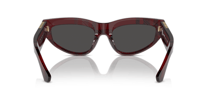 משקפי שמש בורברי צ'ק אדום-אפור כהה | BURBERRY BE4425U Check Red-Dark Grey