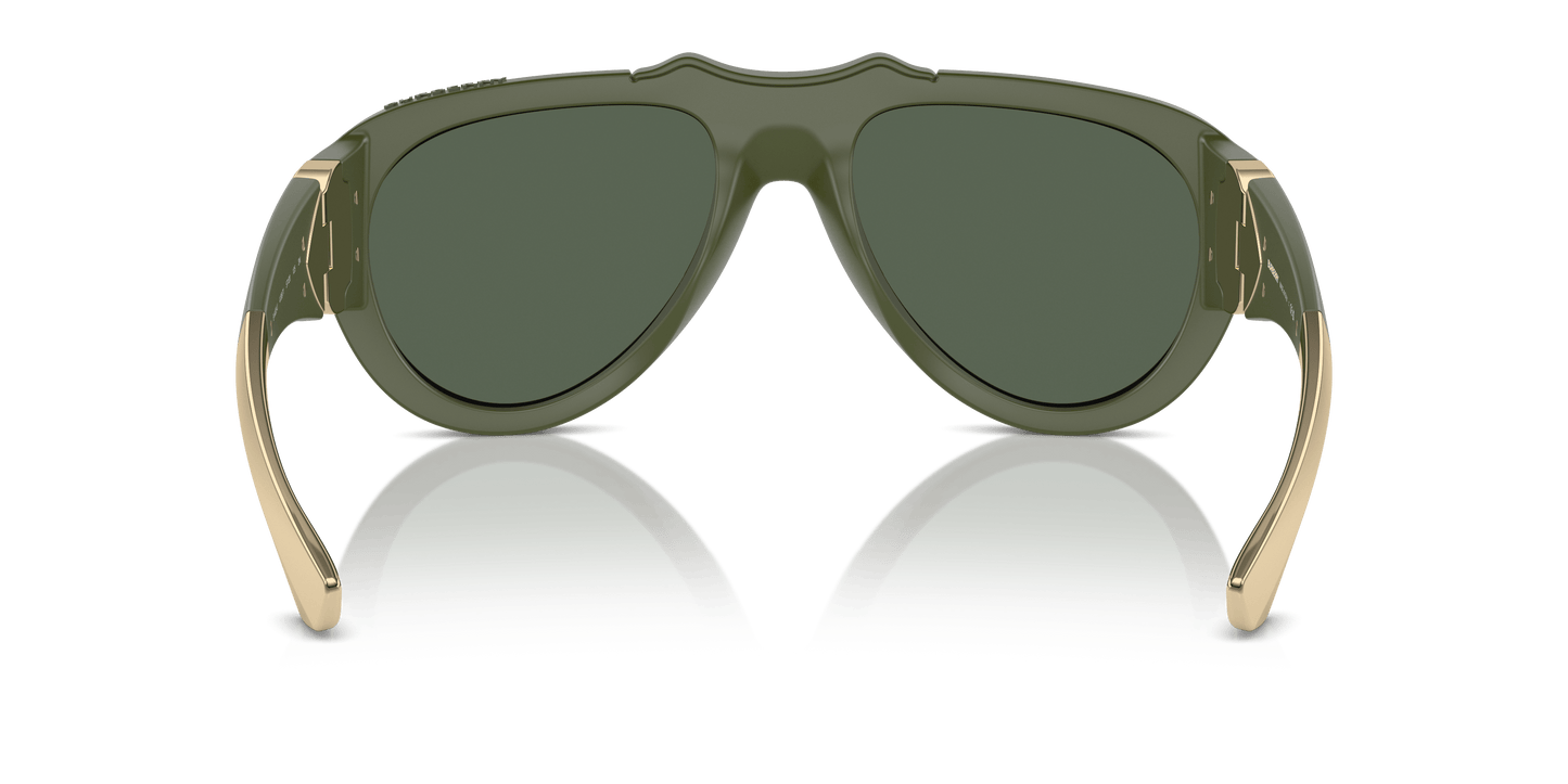 משקפי שמש של בורברי ירוק גומי-ירוק כהה | BURBERRY BE4433U Green Rubber-Dark Green