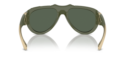 משקפי שמש של בורברי ירוק גומי-ירוק כהה | BURBERRY BE4433U Green Rubber-Dark Green