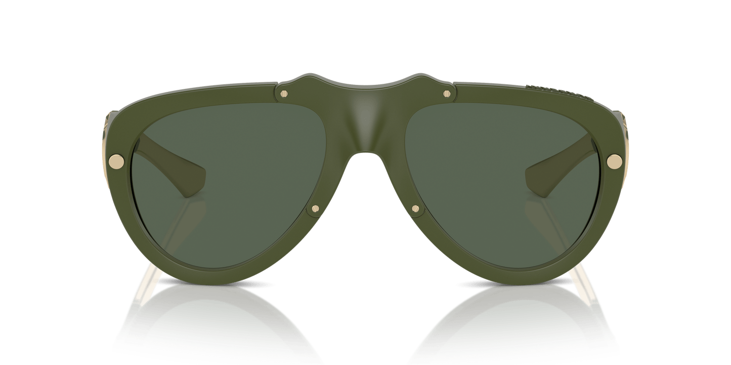 משקפי שמש של בורברי ירוק גומי-ירוק כהה | BURBERRY BE4433U Green Rubber-Dark Green