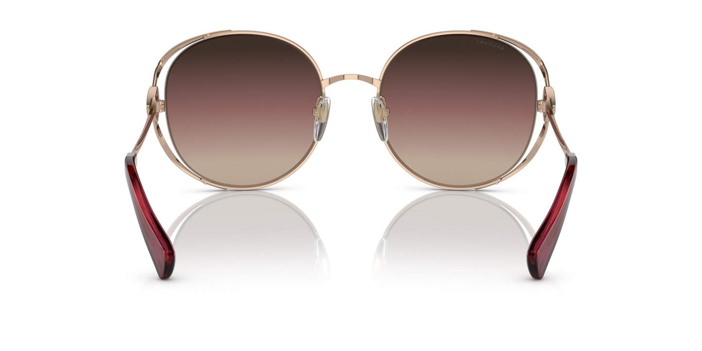 BVLGARI Sunglasses Pink Gold-Brown Grad Purple Grad Black | BVLGARI BV6181B Pink Gold-Brown Grad Purple Grad Black