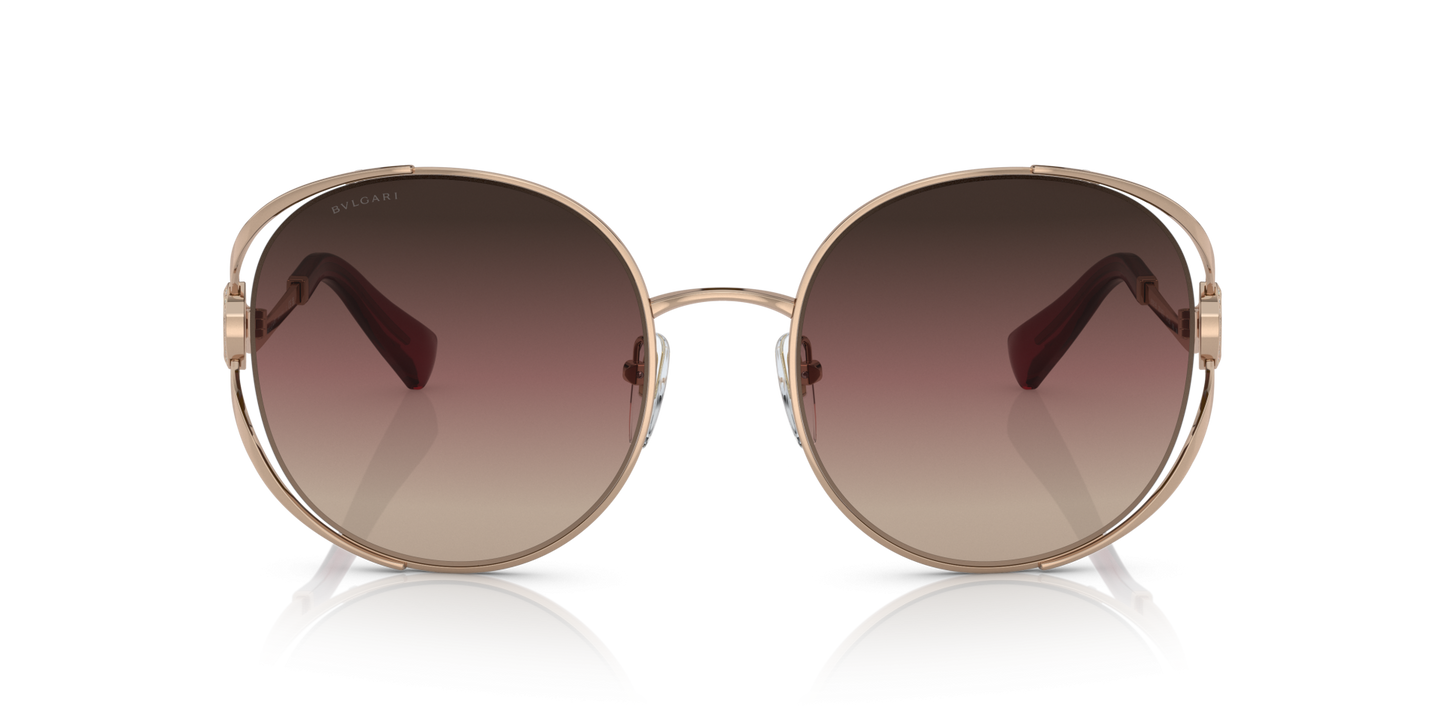 BVLGARI Sunglasses Pink Gold-Brown Grad Purple Grad Black | BVLGARI BV6181B Pink Gold-Brown Grad Purple Grad Black