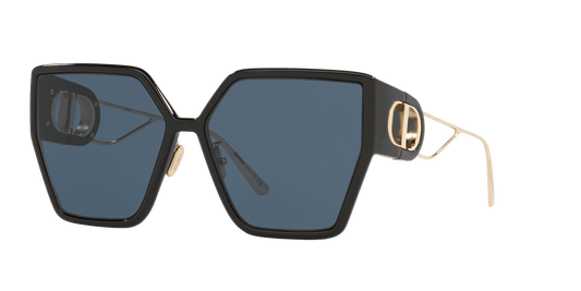 משקפי שמש של דיור שחור וזהב-כחול | Dior 30Montaigne BU Black & Gold-Blue