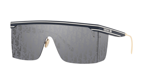 משקפי שמש של דיור כחול-כסף | Dior DiorClub M1U 31B8 Blue-Silver DiorOblique
