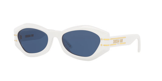 משקפי שמש של דיור לבן כחול | Dior DiorSignature B1U White-Blue