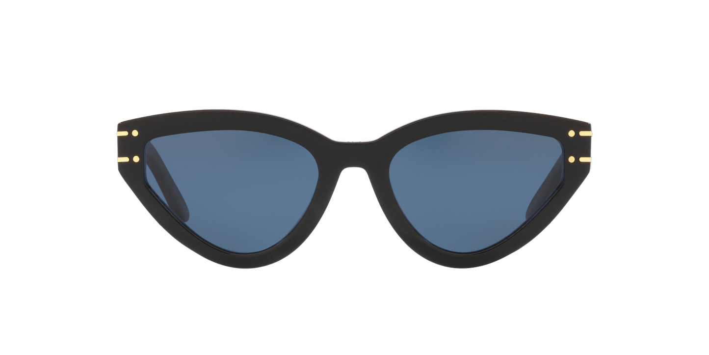 משקפי שמש של דיור שחור מבריק-כחול | Dior DiorSignature B2U Black Shiny-Blue