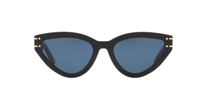 משקפי שמש של דיור שחור מבריק-כחול | Dior DiorSignature B2U Black Shiny-Blue