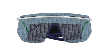 Dior DiorMotion M2I Silver Shiny-Blue Mirror Sunglasses | Dior DiorMotion M2I Silver Shiny-Blue Mirror