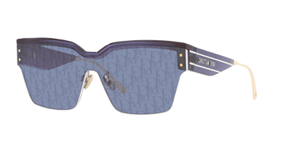 משקפי שמש של דיור כחול מבריק-כחול | Dior DiorClub M4U Blue Shiny-Blue