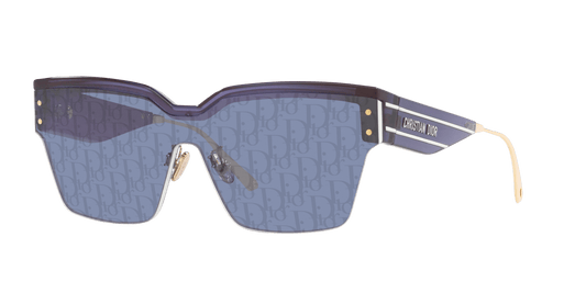 משקפי שמש של דיור כחול מבריק-כחול | Dior DiorClub M4U Blue Shiny-Blue
