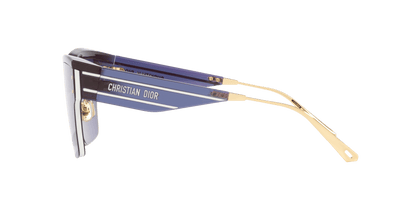 משקפי שמש של דיור כחול מבריק-כחול | Dior DiorClub M4U Blue Shiny-Blue