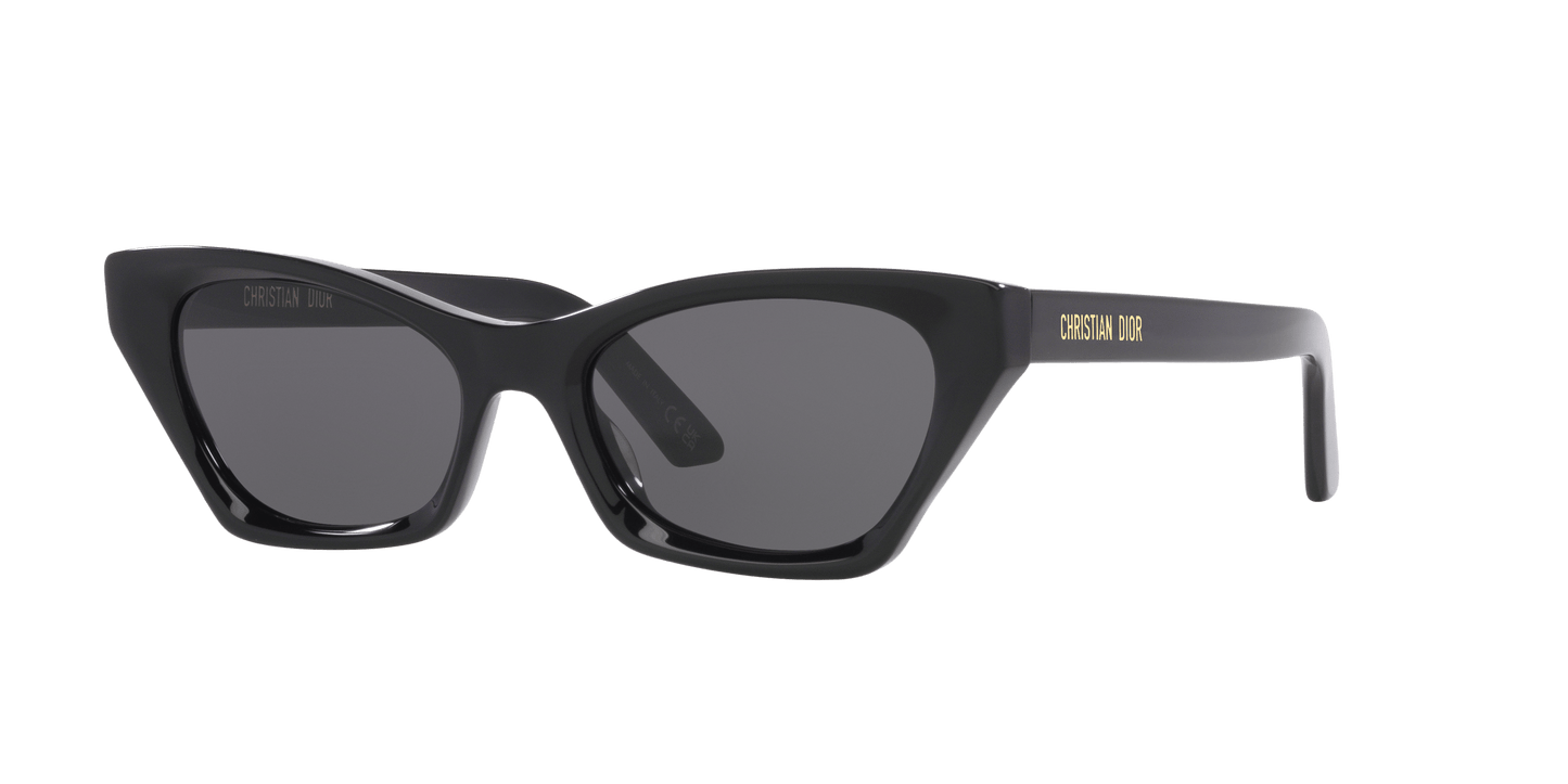 משקפי שמש של דיור שחור מבריק-עשן | Dior DiorMidnight B1 Black Shiny-Smoke