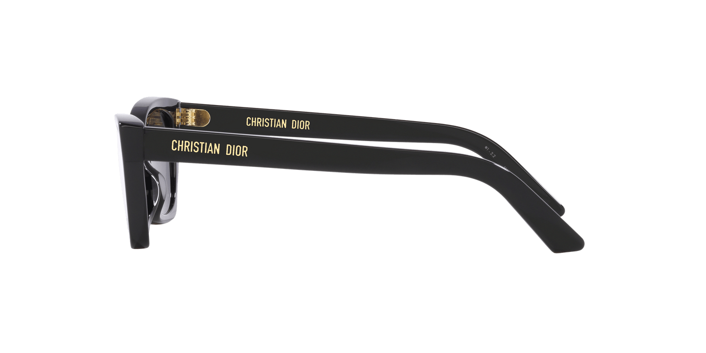 משקפי שמש של דיור שחור מבריק-עשן | Dior DiorMidnight B1 Black Shiny-Smoke