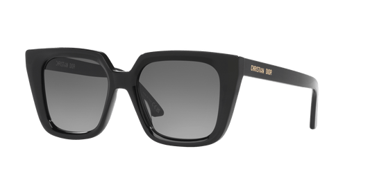 משקפי שמש של דיור שחור מבריק-עשן | Dior DiorMidnight S1 Black Shiny-Smoke
