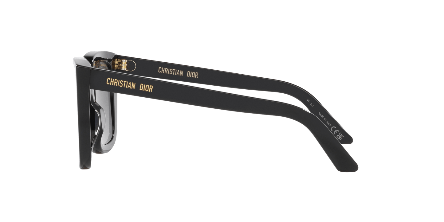Dior DiorMidnight S1 Black Shiny-Smoke Sunglasses | Dior DiorMidnight S1 Black Shiny-Smoke