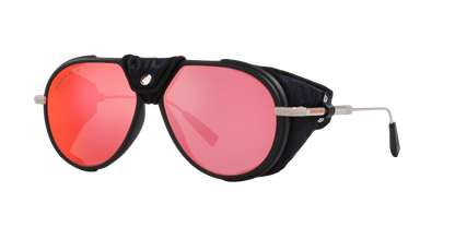 משקפי שמש של דיור מראה שחור מט-אדום | Dior DiorSnow A1I Black Matte-Red Mirror