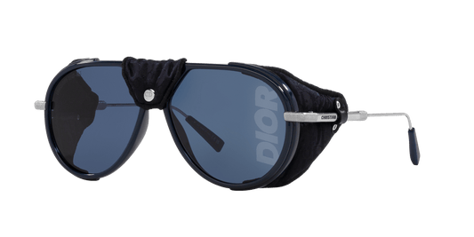משקפי שמש של דיור כחול מבריק-אפור | Dior DiorSnow Blue Shiny-Grey
