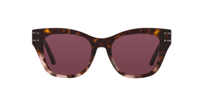 משקפי שמש של דיור צב צהוב-בורדו | Dior DiorSignature B4I Tortoise Yellow-Bordeaux