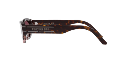 משקפי שמש של דיור צב צהוב-בורדו | Dior DiorSignature B5I Tortoise Yellow-Bordeaux