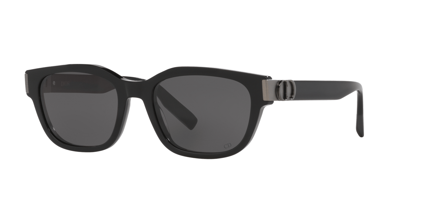 משקפי שמש של דיור שחור מבריק-אפור | Dior Cd Icon S1I Dm40122I Black Shiny-Grey