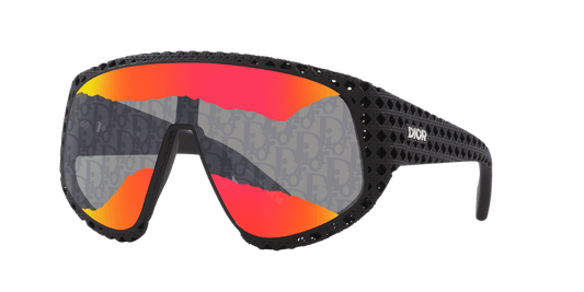 משקפי שמש של דיור שחור מט-אדום | Dior Dior3D M1U Dm40126U Black Matte-Red