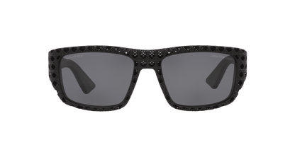 משקפי שמש של דיור שחור מט-אפור | Dior Dior3D S1I Dm40127I Black Matte-Grey