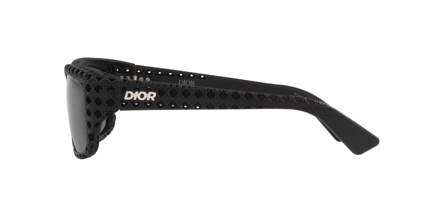 משקפי שמש של דיור שחור מט-אפור | Dior Dior3D S1I Dm40127I Black Matte-Grey